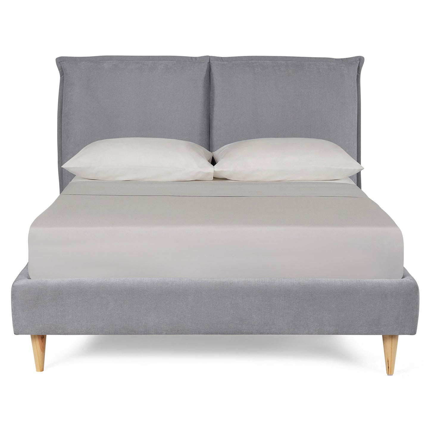 Base de Cama Matrimonial Zenvia Gris