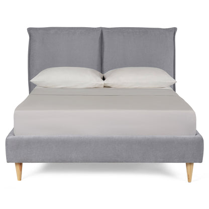 Base de Cama Matrimonial Zenvia Gris