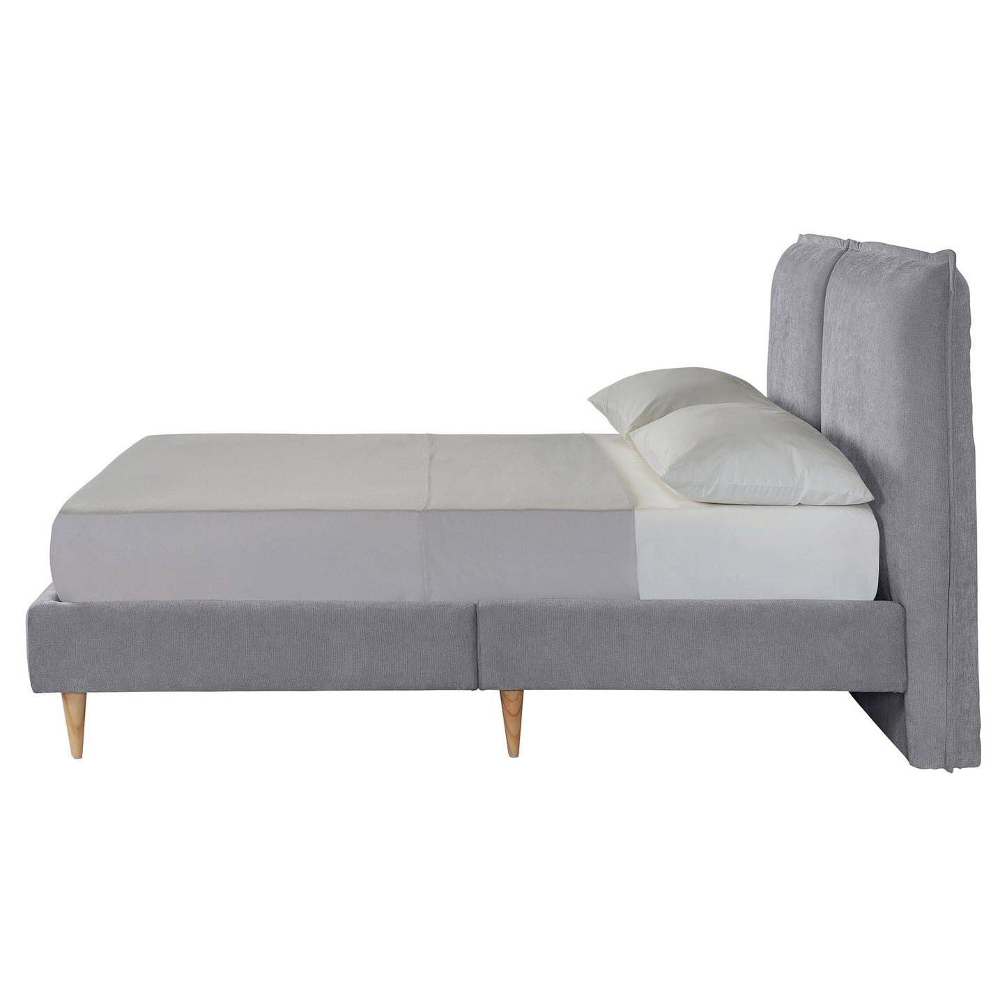 Base de Cama Matrimonial Zenvia Gris