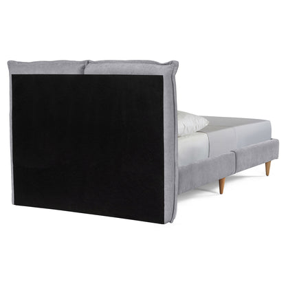 Base de Cama Matrimonial Zenvia Gris