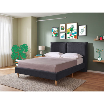 Base de Cama Matrimonial Zenvia Gris Oxford
