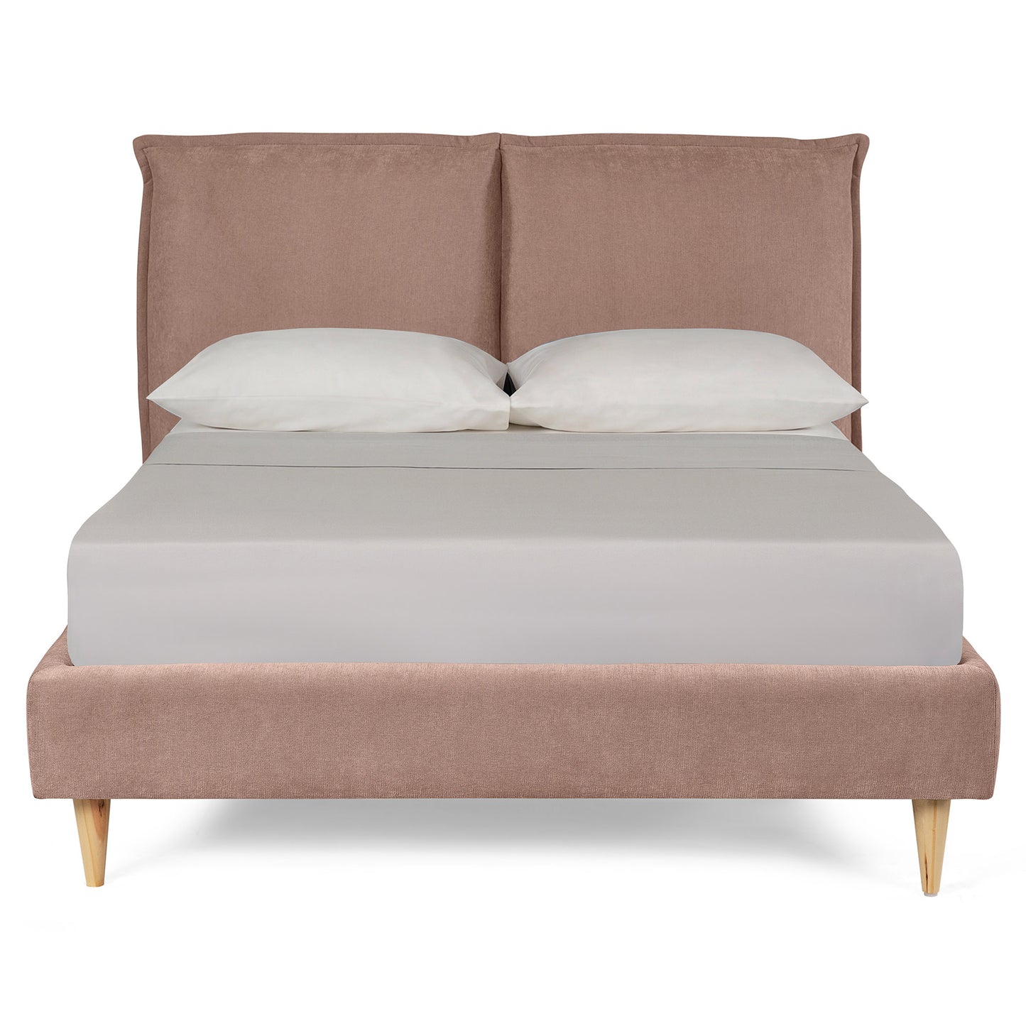 Base de Cama Matrimonial Zenvia Palo de Rosa