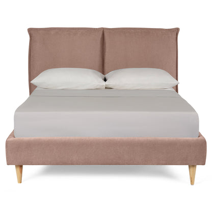 Base de Cama Matrimonial Zenvia Palo de Rosa