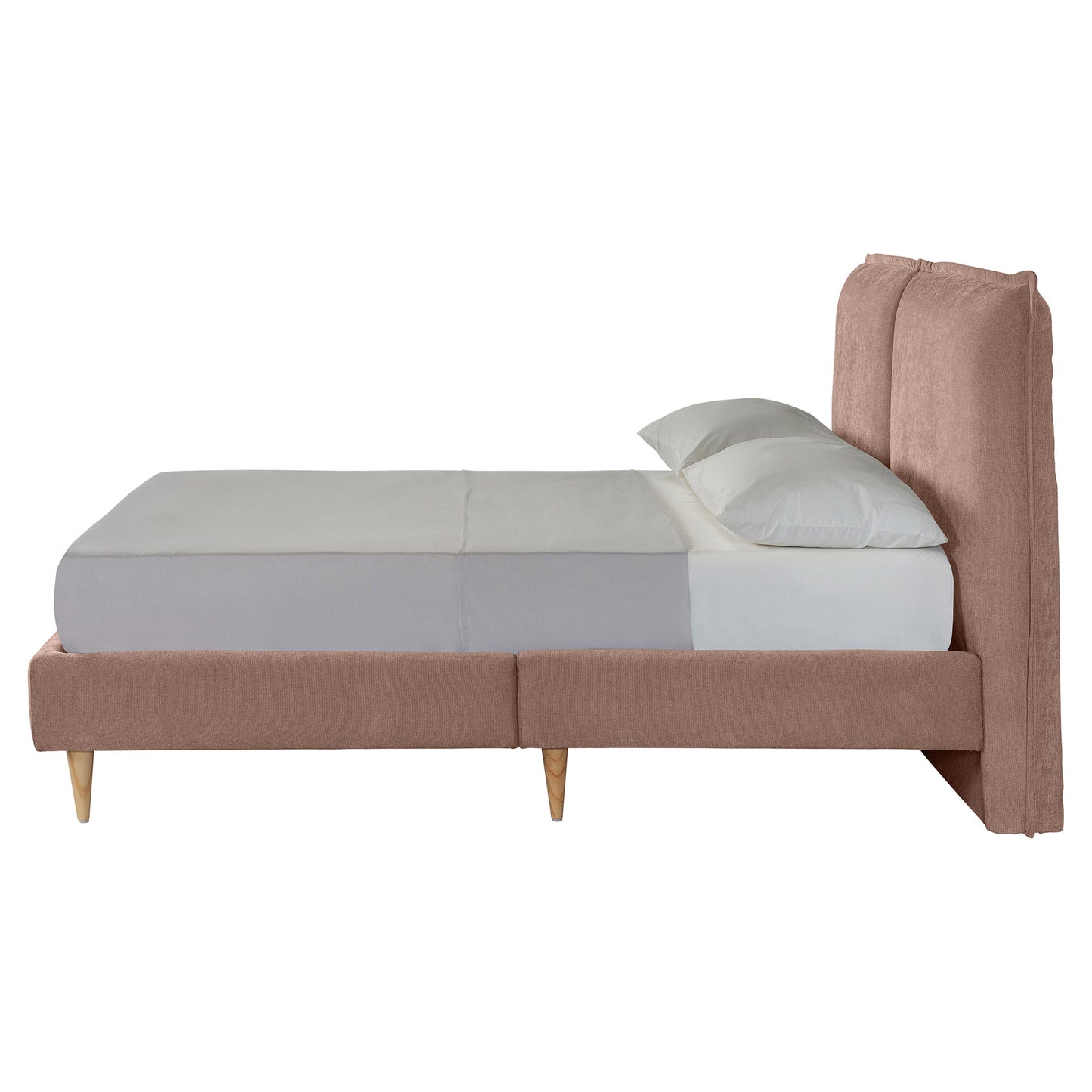 Base de Cama Matrimonial Zenvia Palo de Rosa