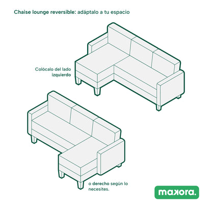 Sala Modular Chica Tyson Gris Oxford