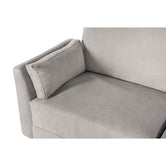 Sala De 4 Modulos Makora Everyn Memory Foam Grey Chenil Respaldo Reclinable De 3 Posiciones