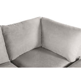Sala De 4 Modulos Makora Everyn Memory Foam Grey Chenil Respaldo Reclinable De 3 Posiciones