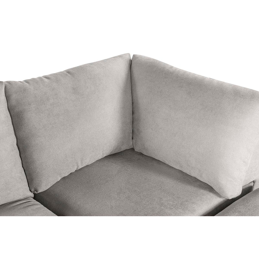Sala De 4 Modulos Makora Everyn Memory Foam Grey Chenil Respaldo Reclinable De 3 Posiciones