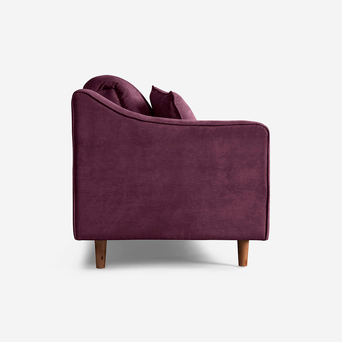 Sofá Cama Makora Annika Morado Terciopelo De 3 Plazas - Outlet