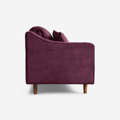 Sofá Cama Makora Annika Morado Terciopelo De 3 Plazas - Outlet