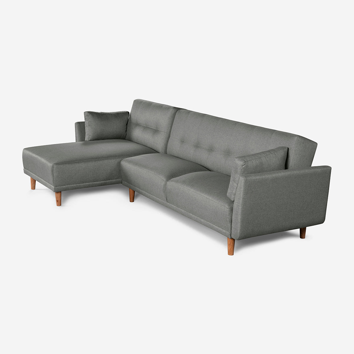 Sala Modular Makora Bastian Gris Claro Magic De 3 Plazas - Outlet