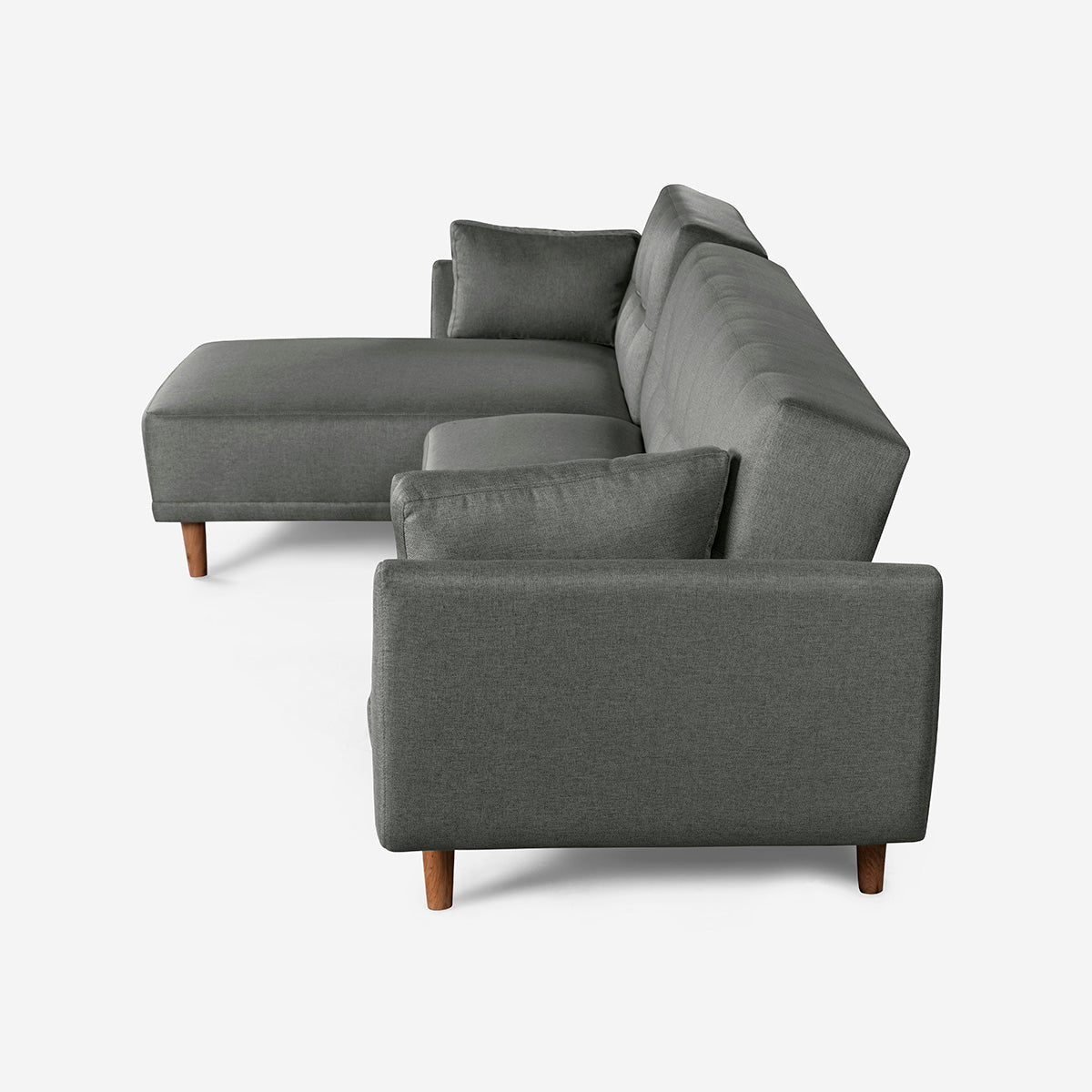 Sala Modular Makora Bastian Gris Claro Magic De 3 Plazas - Outlet