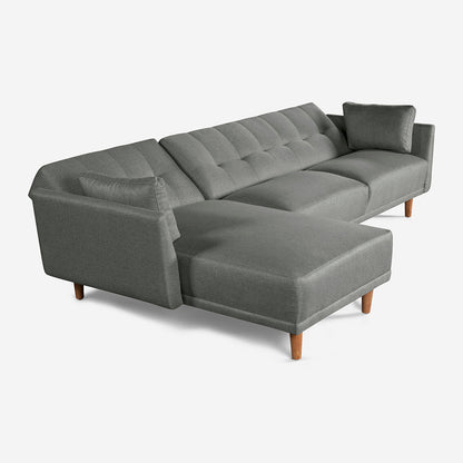 Sala Modular Makora Bastian Gris Claro Magic De 3 Plazas - Outlet