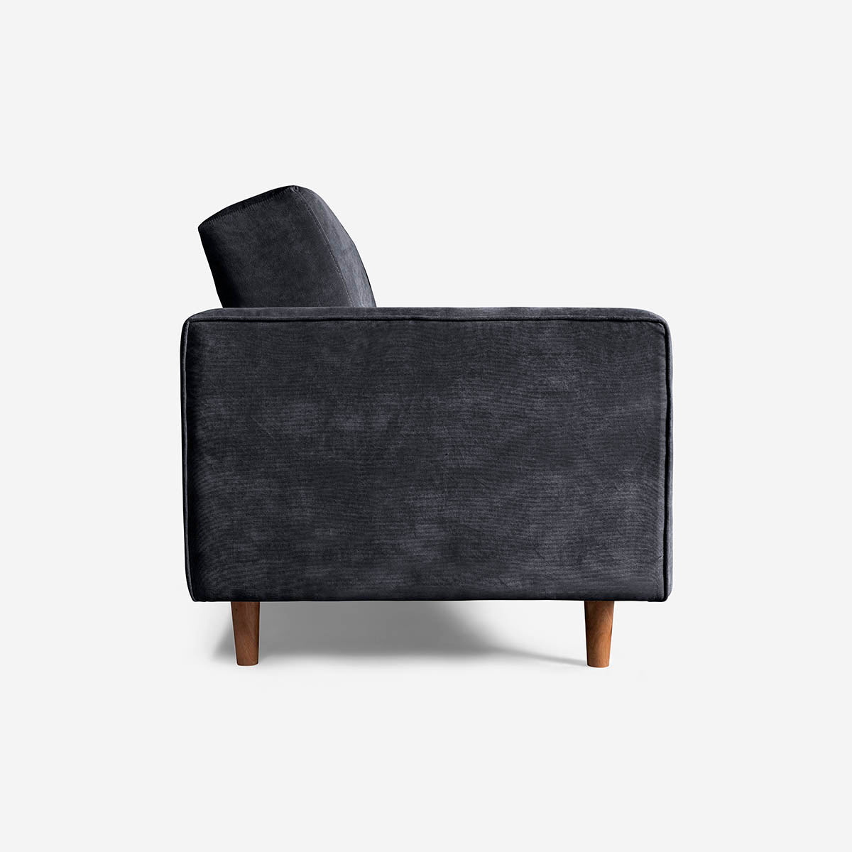 Sofá Cama Makora Bristol Gris Oxford Terciopelo De 3 Plazas - Outlet