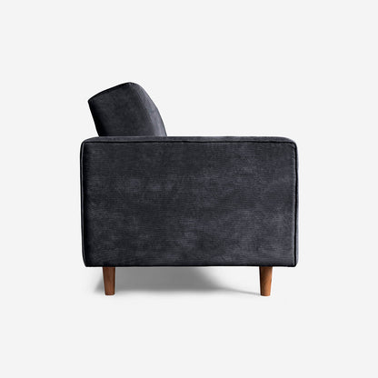 Sofá Cama Makora Bristol Gris Oxford Terciopelo De 3 Plazas - Outlet