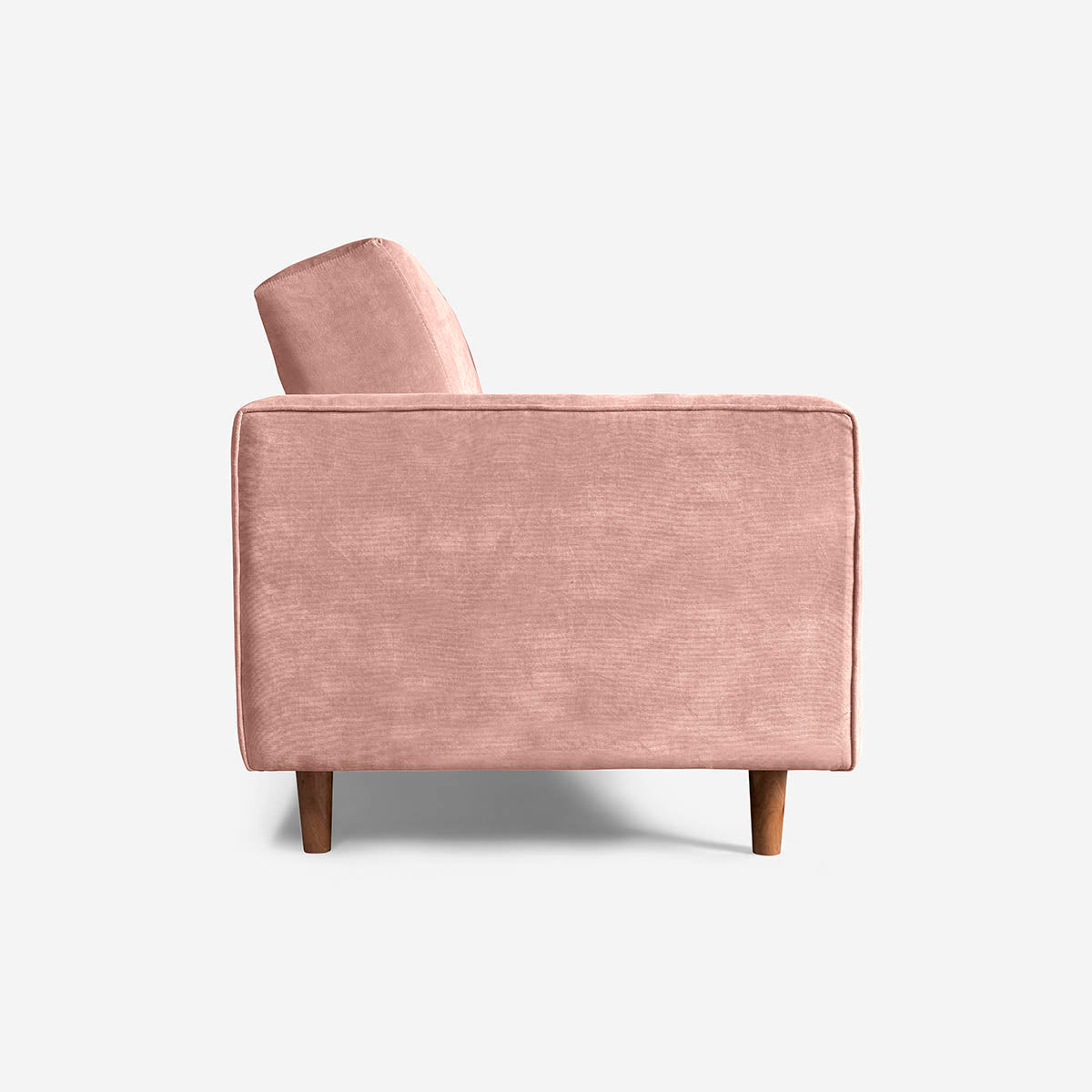 Sofá Cama Makora Bristol Rosa Terciopelo De 3 Plazas - Outlet