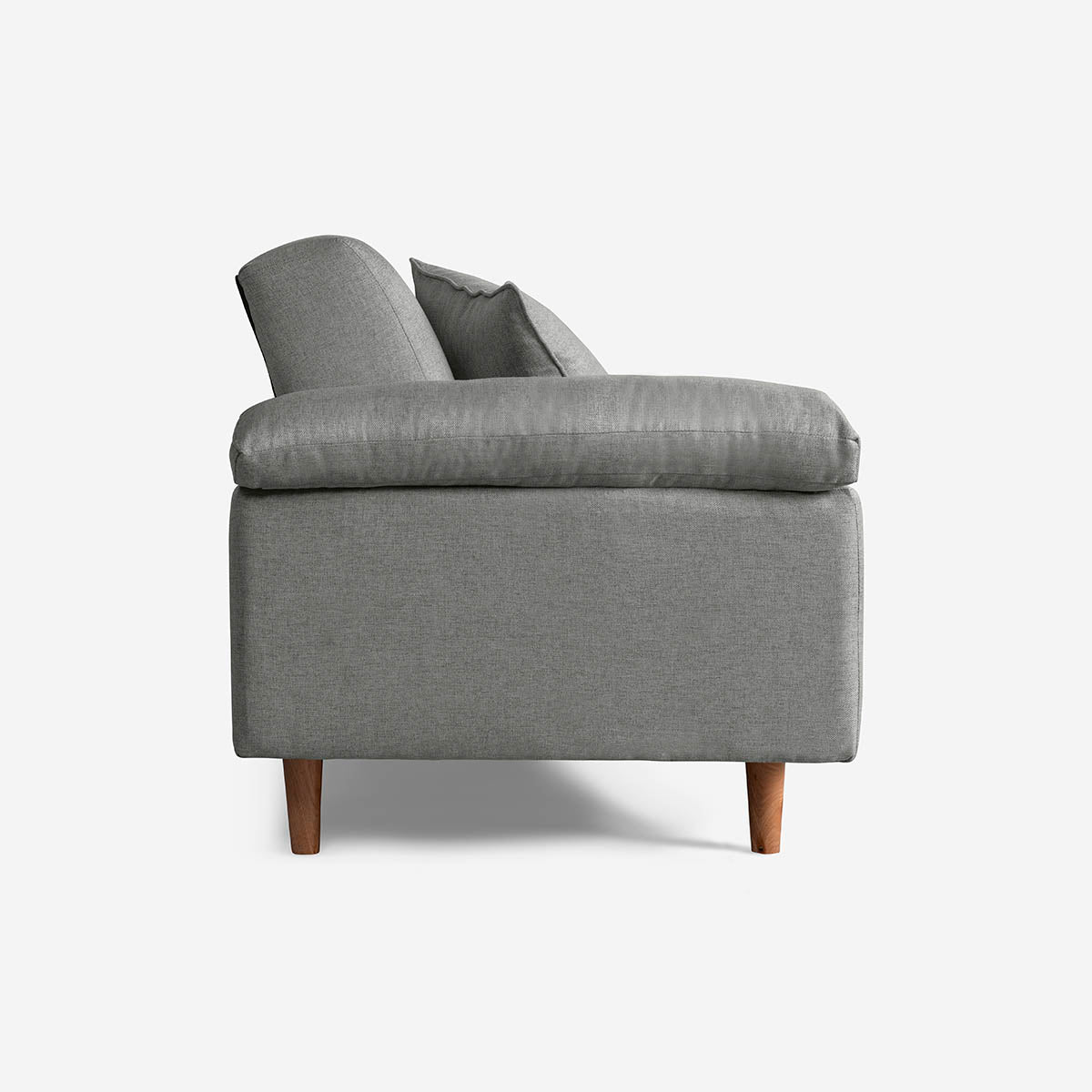 Sofá Cama Makora Brooklyn Gris Claro Lino De 3 Plazas