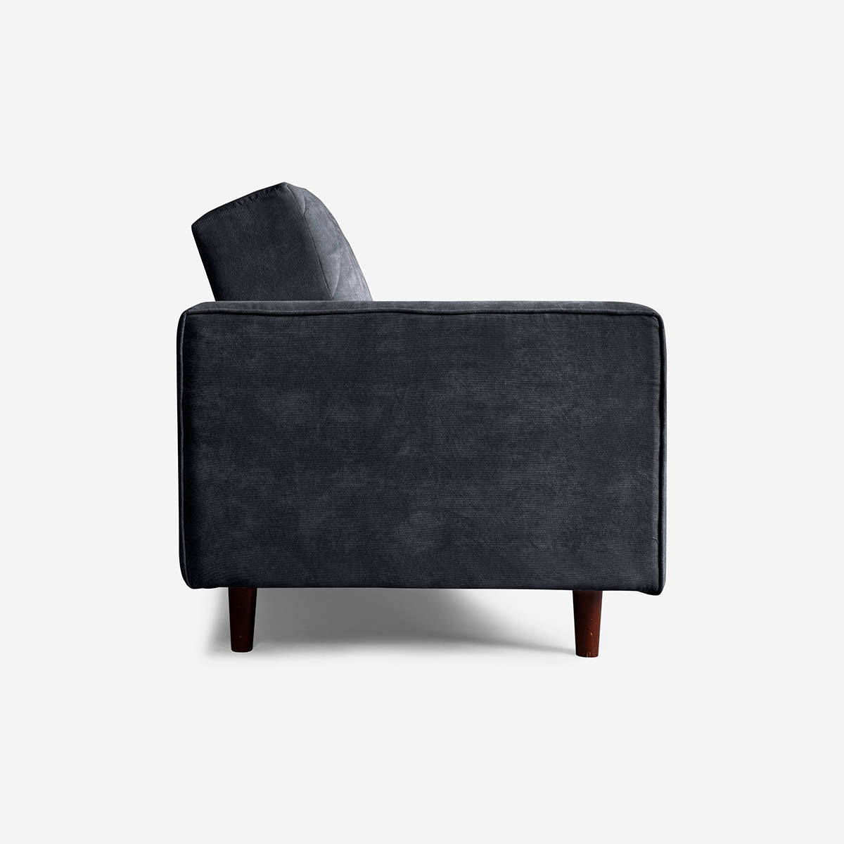 Sofá Cama Makora Calandra Gris Oxford Terciopelo De 3 Plazas - Outlet