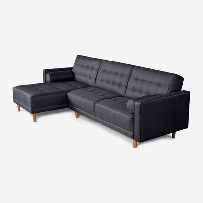 Sala Modular Makora Chiara Gris Oxford Magic De 3 Plazas - Outlet