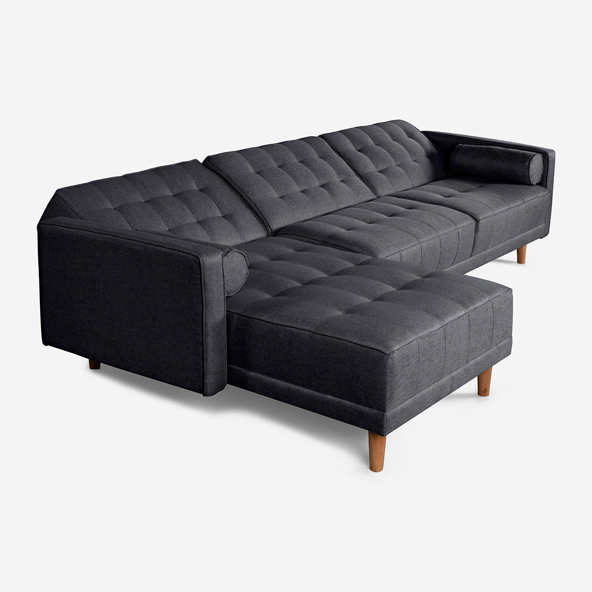 Sala Modular Makora Chiara Gris Oxford Magic De 3 Plazas - Outlet