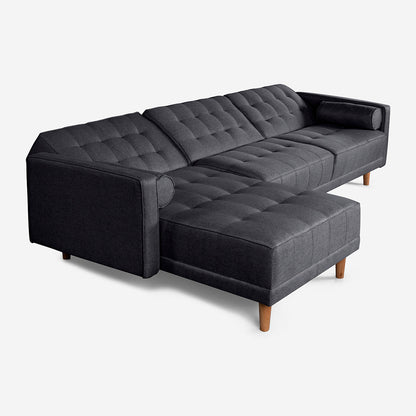Sala Modular Makora Chiara Gris Oxford Magic De 3 Plazas - Outlet