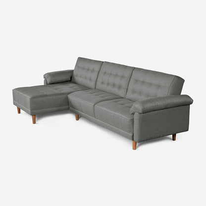 Sala Modular Makora Landon Gris Claro Magic De 3 Plazas - Outlet