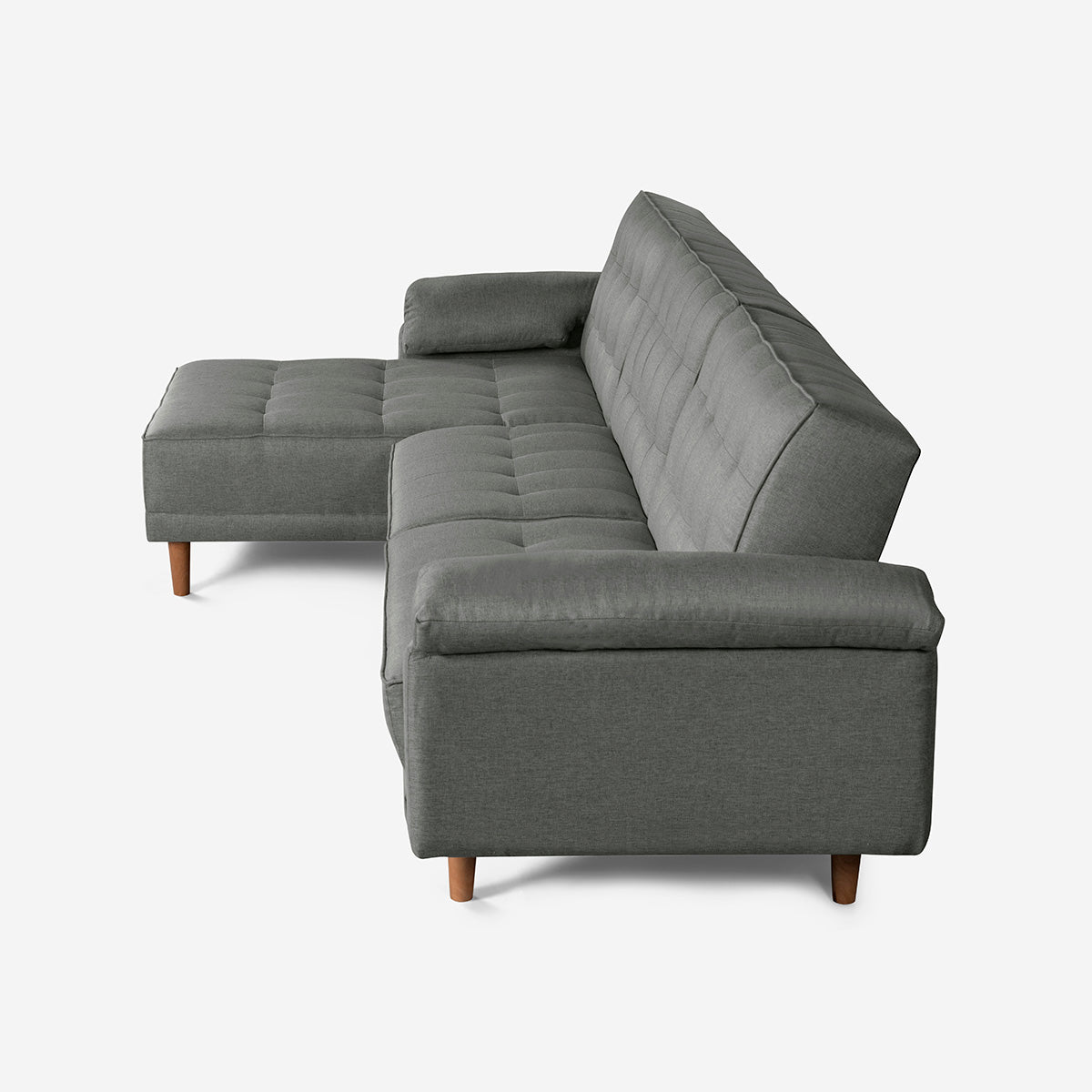 Sala Modular Makora Landon Gris Claro Magic De 3 Plazas - Outlet
