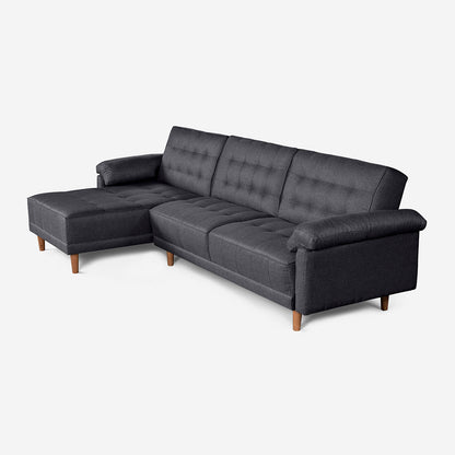 Sala Modular Makora Landon Gris Oxford Magic De 3 Plazas - Outlet