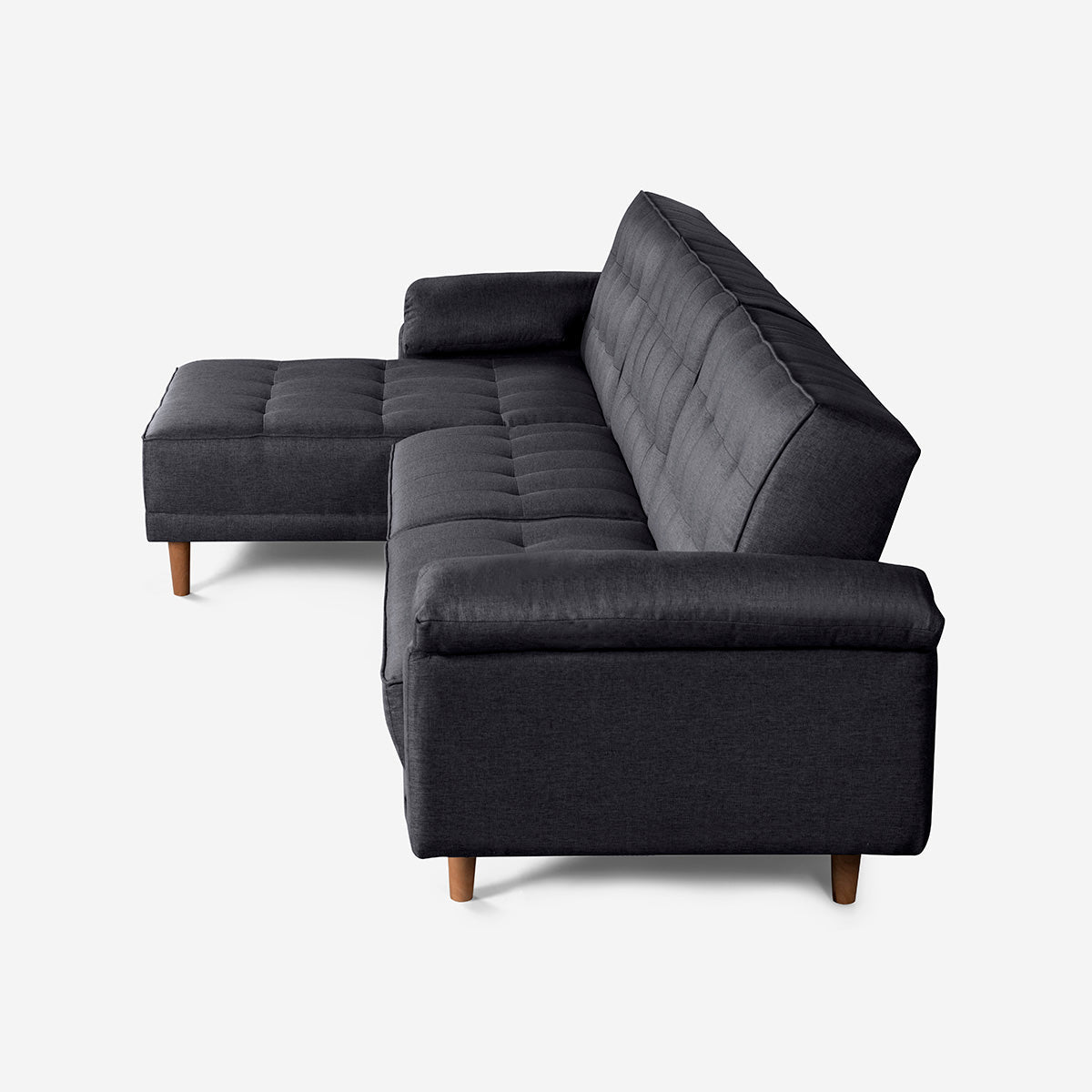 Sala Modular Makora Landon Gris Oxford Magic De 3 Plazas - Outlet