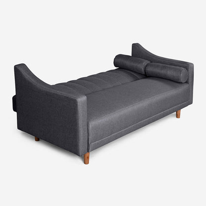 Sofá Cama Makora Midori Gris Oxford Magic De 3 Plazas - Outlet