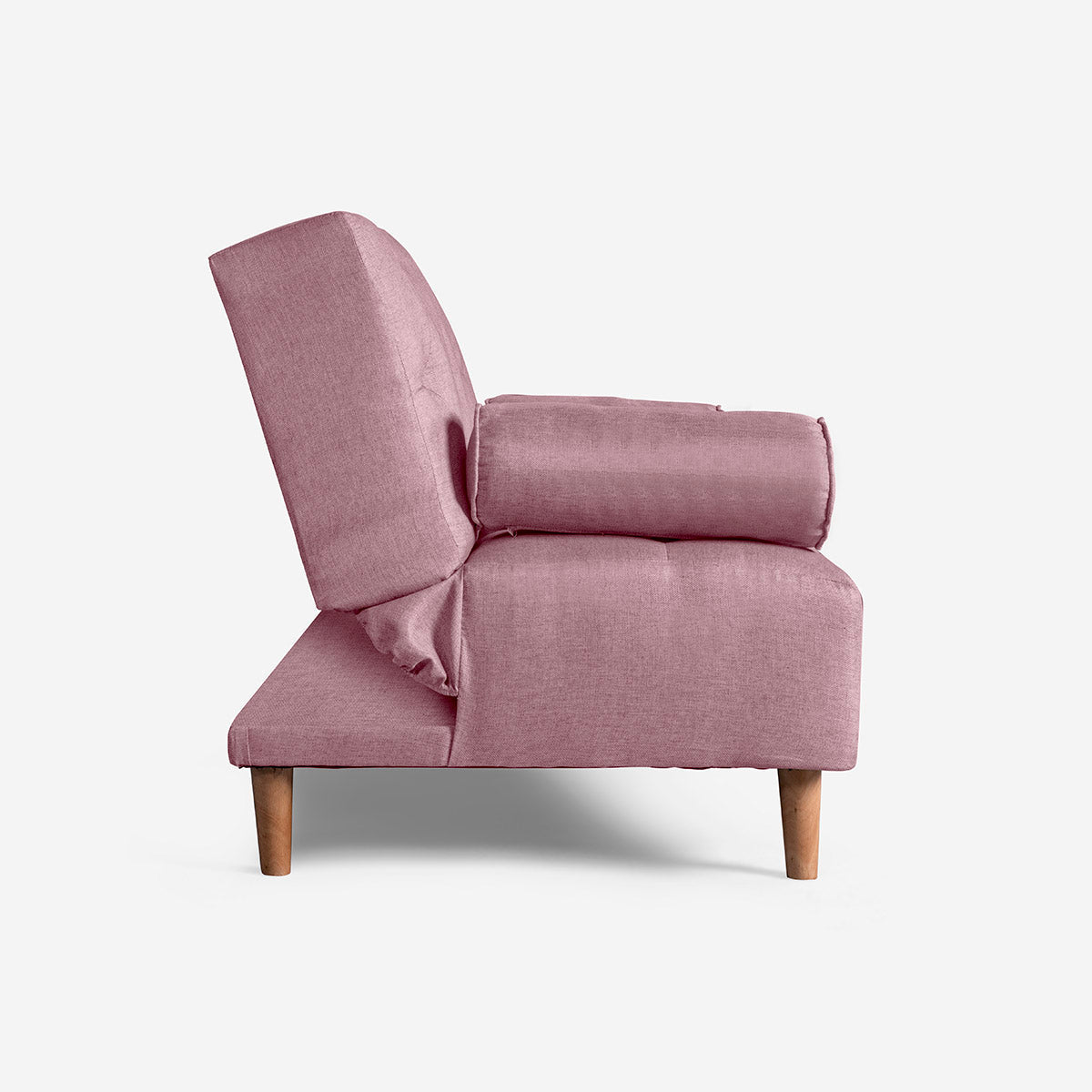 Sofá Cama Makora Paccino Rosa Lino De 2 Plazas Con Portavasos - Outlet