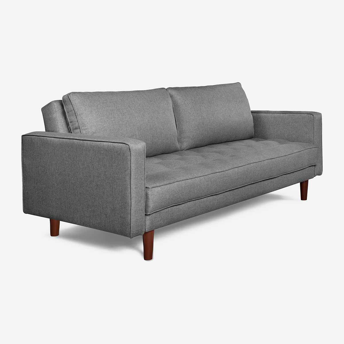 Sofá Cama Makora Salim Gris Claro Magic De 3 Plazas - Outlet