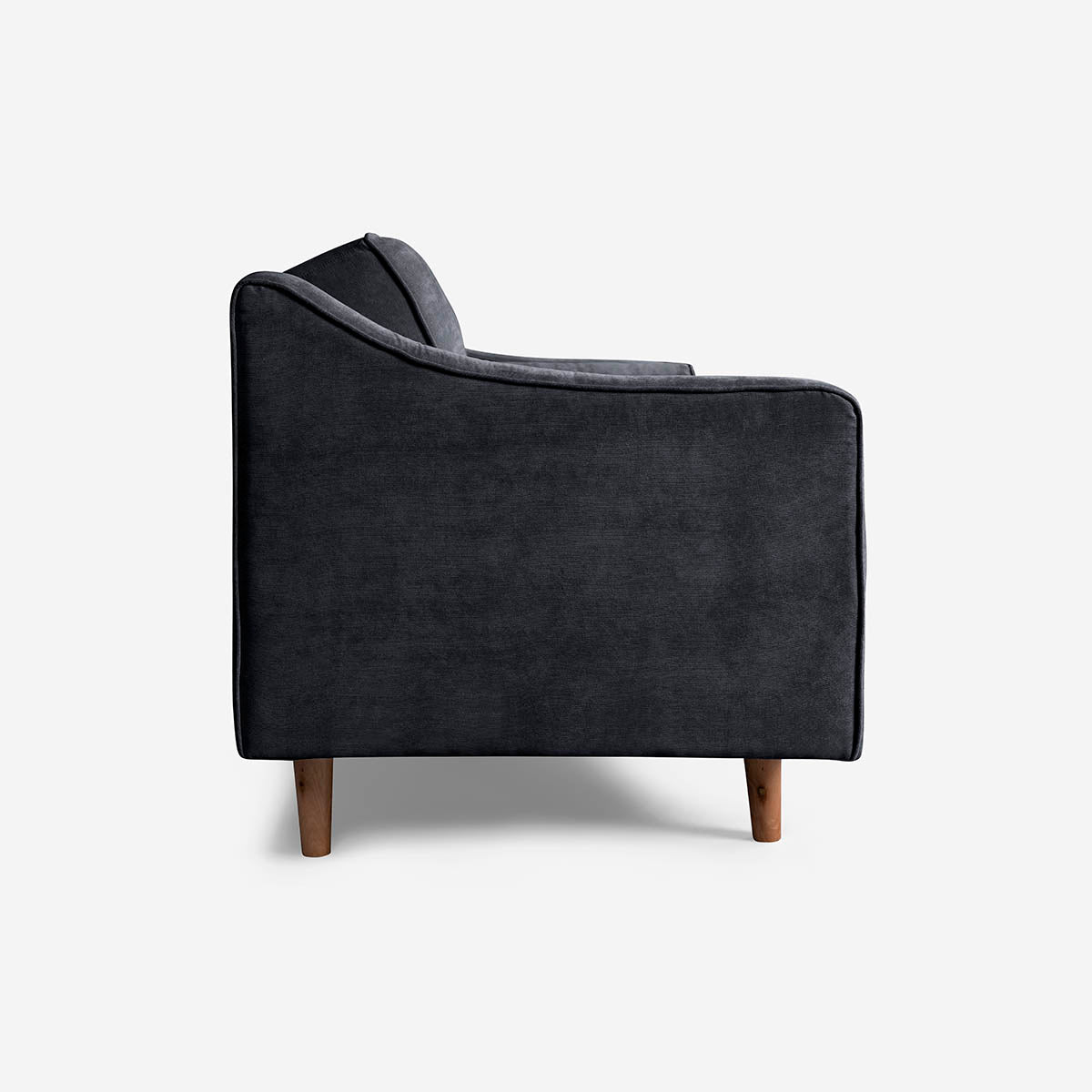 Sofá Cama Makora Shelby Gris Oxford Terciopelo De 3 Plazas - Outlet