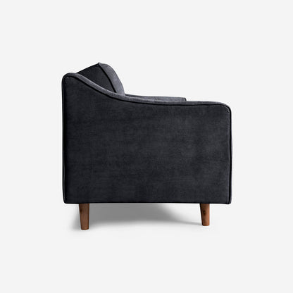 Sofá Cama Makora Shelby Gris Oxford Terciopelo De 3 Plazas - Outlet