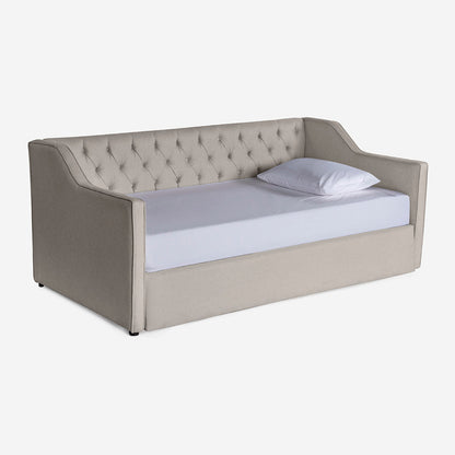 Daybed Makora Coralia Gris Claro Terciopelo - Outlet