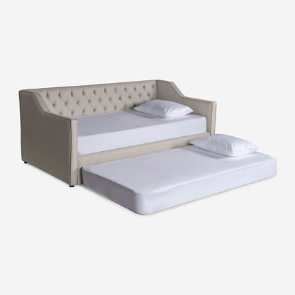 Daybed Makora Coralia Gris Claro Terciopelo - Outlet
