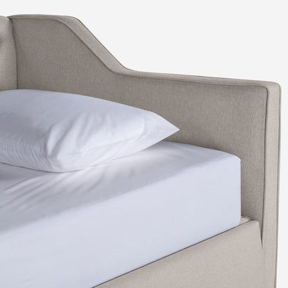 Daybed Makora Coralia Gris Claro Terciopelo - Outlet