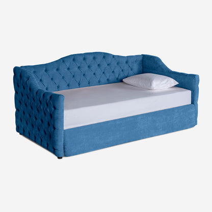 Daybed Makora Massimo Azul Terciopelo - Outlet