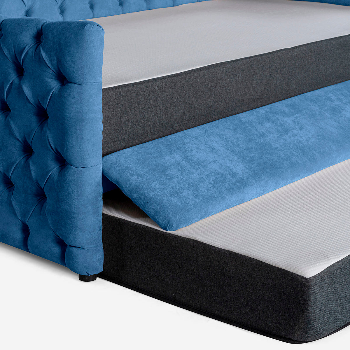 Daybed Makora Massimo Azul Terciopelo - Outlet