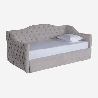 Daybed Makora Massimo Gris Claro Terciopelo - Outlet