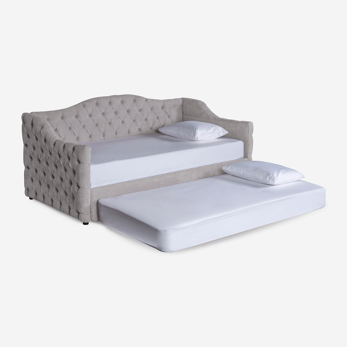 Daybed Makora Massimo Gris Claro Terciopelo - Outlet