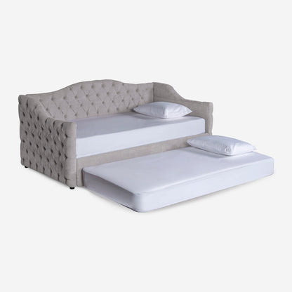 Daybed Makora Massimo Gris Claro Terciopelo - Outlet