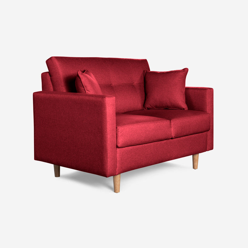 Sofá Love Seat Aria - Rojo