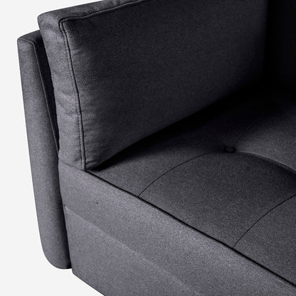 Sofá Love Seat Makora Bellini Gris Oxford Lino De 2 Plazas - Outlet