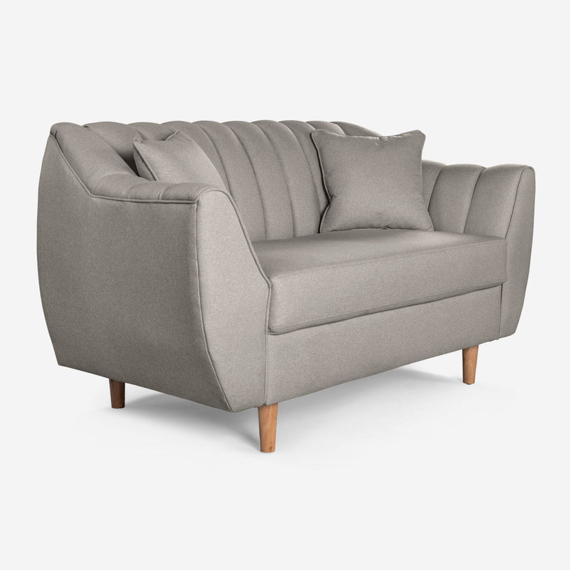 Sofá Love Seat Eliana - Gris Claro