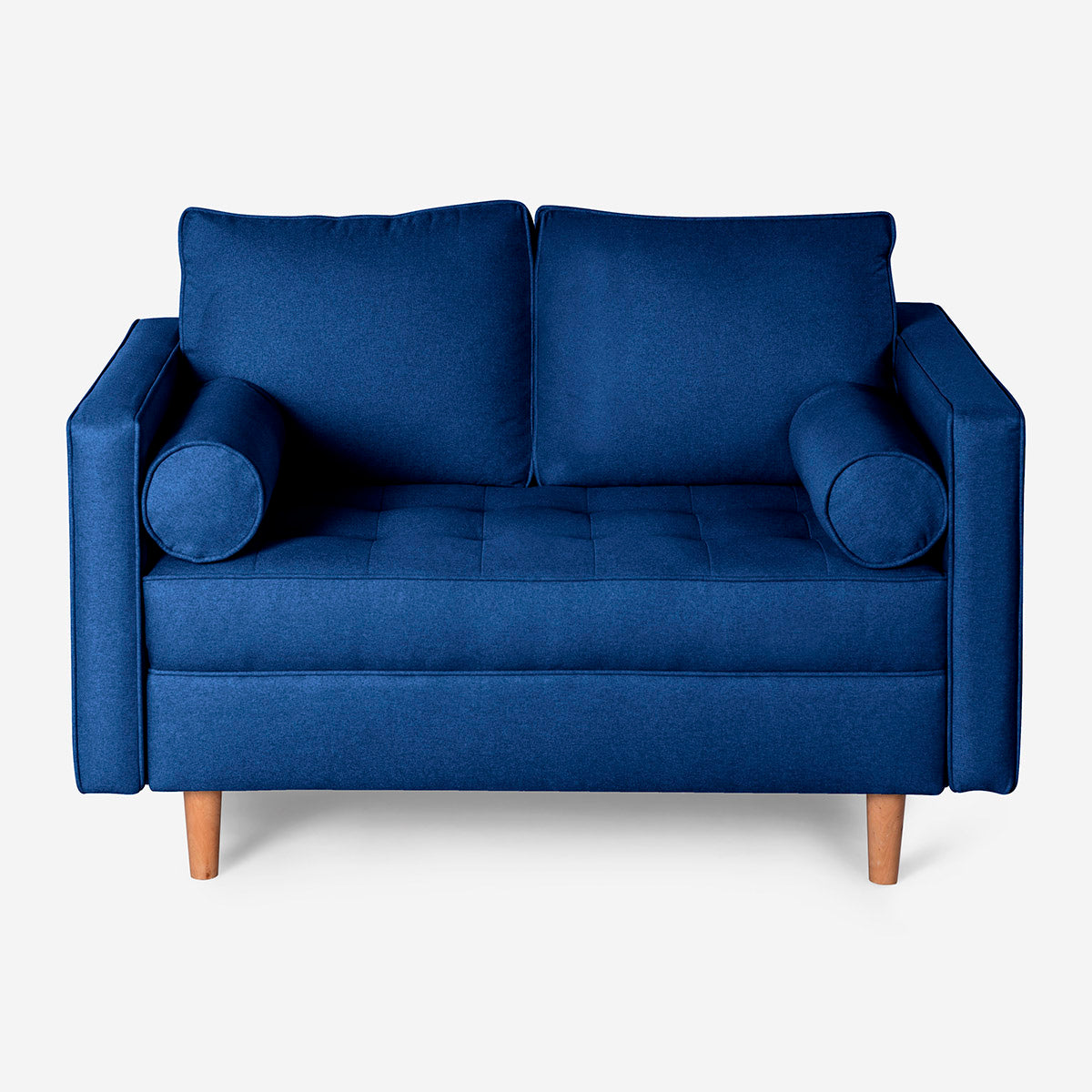 Sofá Love Seat Fallon Azul — Makora