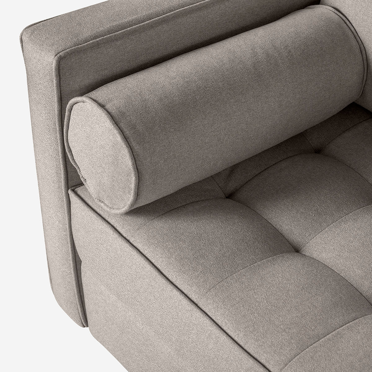 Sofá Love Seat Makora Fallon Gris Claro Lino De 2 Plazas - Outlet