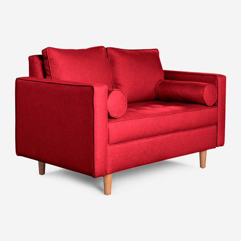 Sofá Love Seat Fallon - Rojo