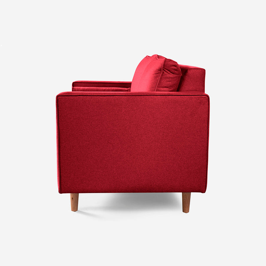 Sofá Love Seat Fallon - Rojo