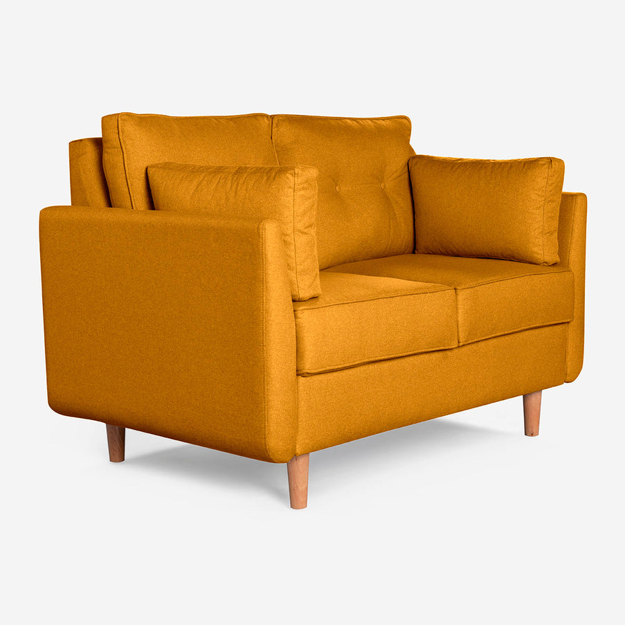 Sofá Love Seat Penny - Mostaza